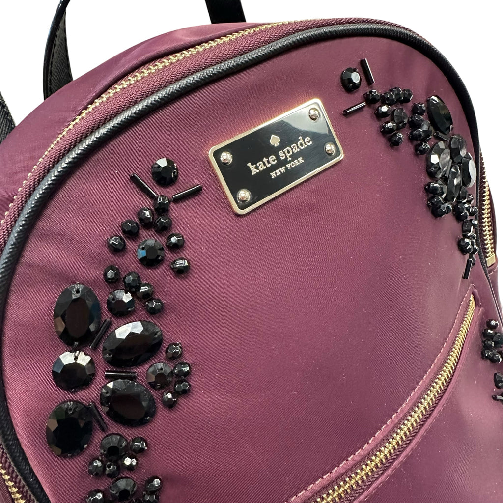 Kate Spade Plum Embellished Backpack Kate spade plum mini - Gem main image 2