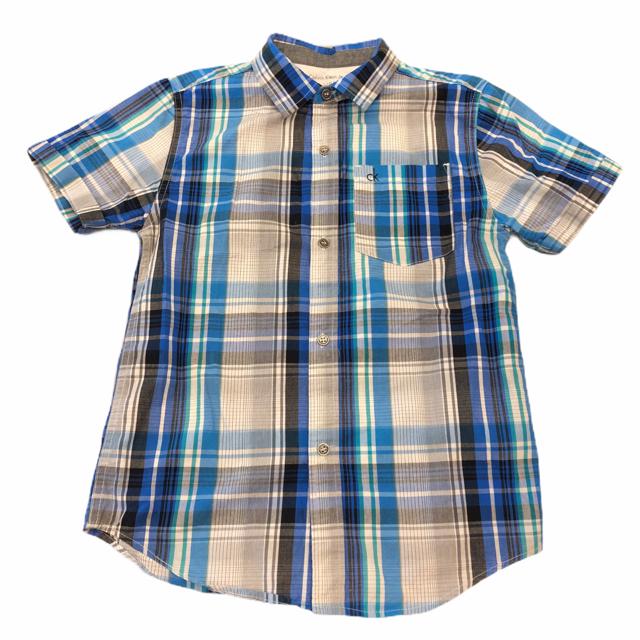 Calvin Klein Jeans Size 10 Blue Boy's Shirt - The Kids Shoppe Windsor